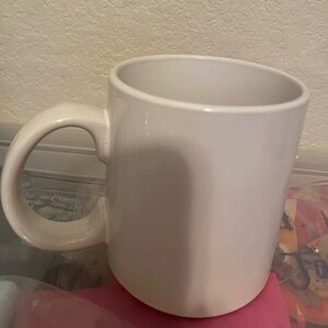 ☕️ Ceramic oversized White Coffee Mug great condition no chips or cracks 💥 15oz